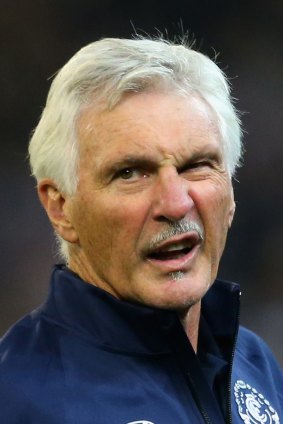 Michael Malthouse could not find much to smile about in his record-breaking match.