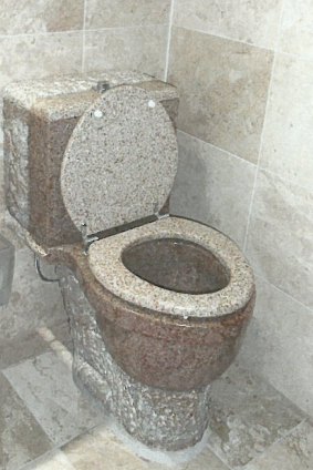 The marble toilet mentioned in the ICAC inquiry into Ausgrid engineer Phillip Cresnar.