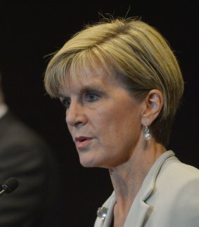 Foreign Minister Julie Bishop