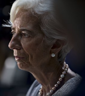 International Monetary Fund chief Christine Lagarde.