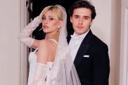 Heiress and actress Nicola Peltz in Valentino and Brooklyn Beckham in Dior at their multi-million dollar wedding on the weekend, featured in British Vogue.