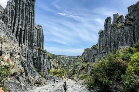 Putangirua Pinnacles featured in The Lord of the Rings trilogy as the 'Paths of the Dead'.