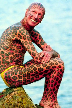 Tom Leppard, world's most tattooed man.