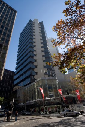 Exterior of the office tower at  60 Margaret Street.