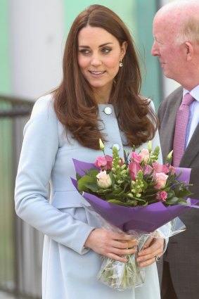 Natural glow: How the Duchess really looked.