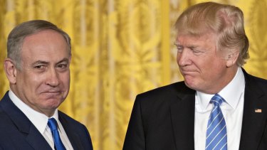 Partners: Israel's PM Benjamin Netanyahu with US President Donald Trump.