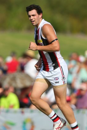 Good hitout: Paddy McCartin kicked seven goals for Sandringham in the VFL on Sunday. 