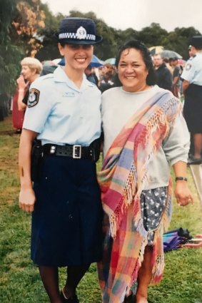 Valerie Wagstaff with her mother.