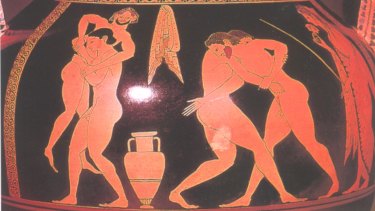 Ancient Greeks Highlight Gay Marriage Flaws He looks like any normal mickey mouse costume, but it is colored is red, it has weird dog like ears and also lacks his left hand and his legs. ancient greeks highlight gay marriage flaws
