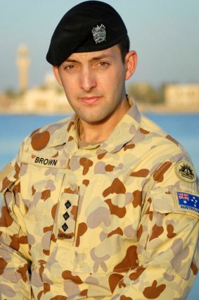 Australian Army Officer James Brown.