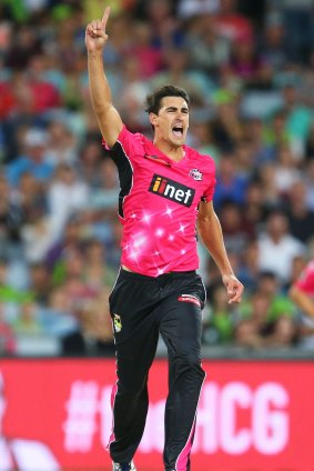 Shining light: Axed Test bowler Mitchell Starc showed his worth for the SIxers.