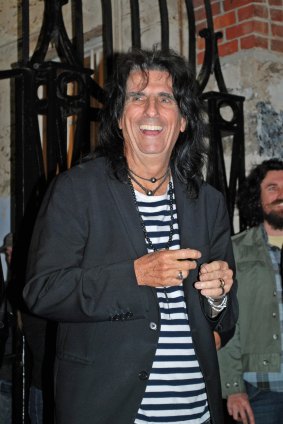 Shock rocker Alice Cooper toured Fremantle Prison on Friday night.