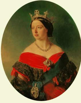 Portrait of Queen Victoria dated 1856. Victoria argued for pluralism of religion in India.