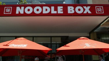 AmyTimko's company ran several Noodle Box franchises in Tasmania.
