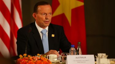 Tony Abbott meets with leaders of the Trans-Pacific Partnership Agreement in Beijing. 