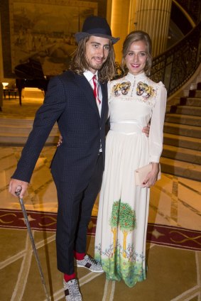 No shortage of style: Road cycling world champion Peter Sagan with his wife Katarina at the UCI gala in Abu Dhabi in October.