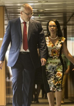 The newly-elected leader of the NSW Labor Party Luke Foley with deputy leader Linda Burney.