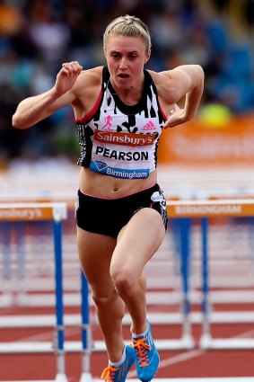 Sally Pearson is focused on snatching back the 100-metre hurdles crown from American Brianna Rollins at the world titles in Beijing in August.