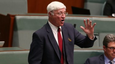 Bob Katter during Question Time.