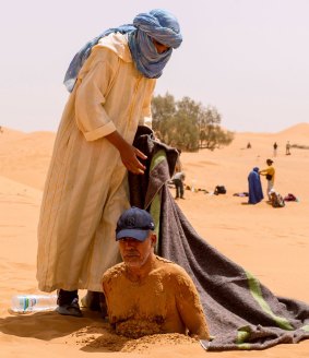 Sand therapy is said to cure those who suffer from rheumatism, lumbago, polyarthritis and some skin disorders.