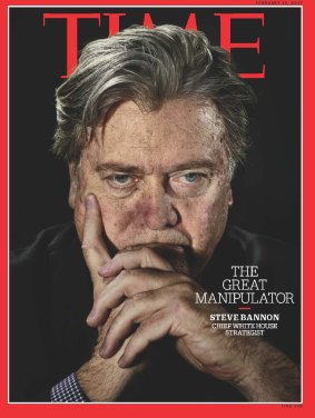 US President Donald Trump was reportedly unhappy when Bannon's image was splashed over the cover of TIME.
