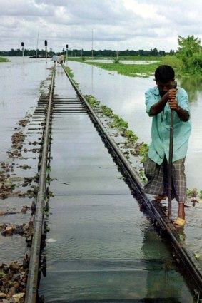 Flooding in Bangladesh in 1998.