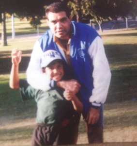 David Hill with his son David Dungay Hill, who died in custody in Long Bail jail in December 2015.