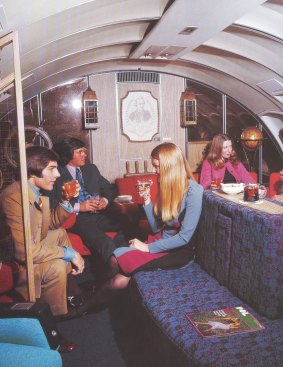'The lounge was like a lovely bar, it was very comfortable', says Ms Graham of the on-board lounge.