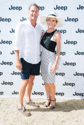Will she or won't she? Julie Bishop (pictured with partner David Panton in 2016) is keeping tight-lipped over whether she will attend this year's Portsea Polo.