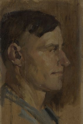 Image of Thomas Johnson at Gallipoli painted by Frank Crozier.

