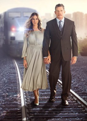 A long way from the City: Sarah Jessica Parker and Thomas Haden Church in <i>Divorce</I>.