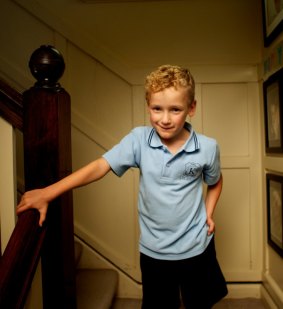 Tom Roach, 6, who has cerebral palsy..