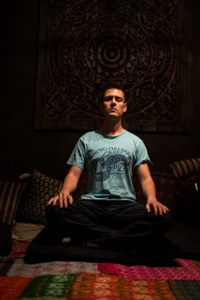 Google employee Diego Montejo in the organisation's meditation room. 