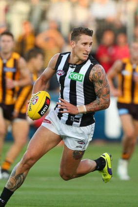 Out of form: Collingwood's Jesse White.