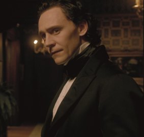 In <i>Crimson Peak</i> Tom Hiddleston plays an impoverished English baronet desperate to make his fortune from an invention. 