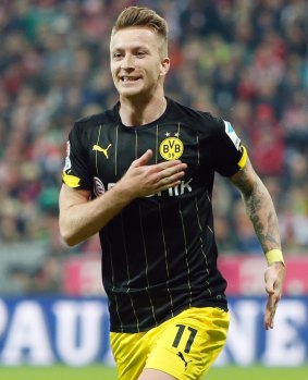 In hot water: Borussia Dortmund forward Marco Reus has been fined $810,000 after repeatedly driving without a licence.