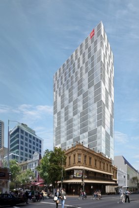 An artist's impression reveals how the hotel would appear on the CBD storyline.