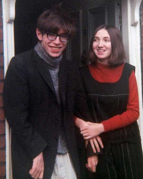 Stephen Hawking with his first wife Jane in 1965, the year he won his fellowship at Gonville and Caius College, Cambridge. 