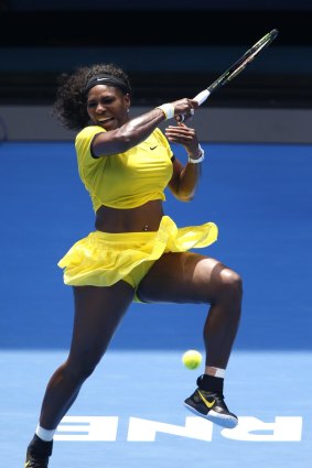 Serena Williams: Dancing into another semi-final.
