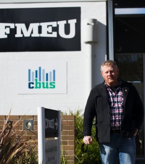 Dean Hall, who is stepping down as CFMEU boss to work for the union's Tradies club.