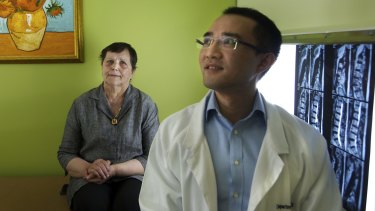 Doctor Michael Wong performed complex spinal surgery on cancer patient Pavka Crnov.