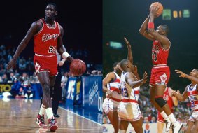 Retro cool: Is there anything cooler than old school basketball uniforms? Michael Jordan may have set the NBA alight, but we're more focused on his smooth get-up. Proving just how influential sport can be on the fashion world, the basketball singlet appears to be any item that will never go out of style (and check out those sweet kicks!)