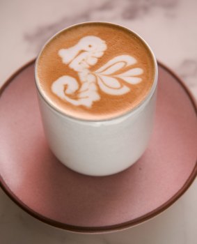 Next-level latte art at Hardware Societe in Katherine Place.