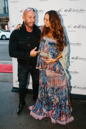 Alex Perry and a pregnant Camilla Franks were inducted into the Australian Fashion Walk of Style at Jackie's Cafe in The Intersection Paddington on Wednesday.