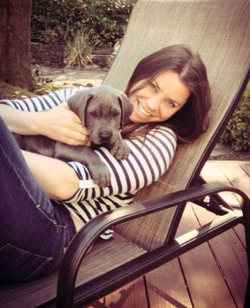 Brittany Maynard and her Great Dane puppy, Charlie. 