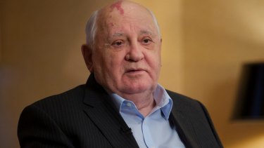 Former Soviet president Mikhail Gorbachev.