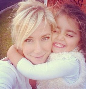 Sally Faulkner with daughter Lahela, 6.