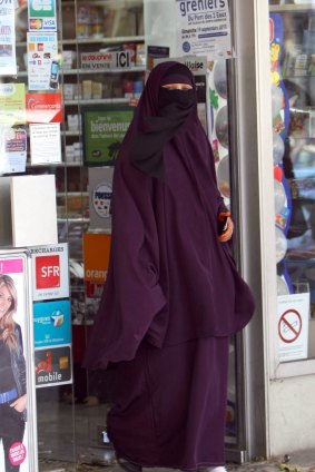 A French woman, pictured prior to her country's so-called burqa ban.