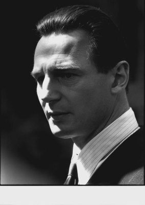 Liam Neeson plays Oskar Schindler in <i>Schindler's List</I>. 