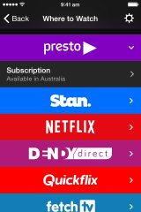 Content providers available on the Gyde app.